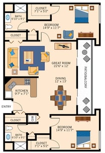 IL_Clear Creek Two Bedroom 1365 sq ft